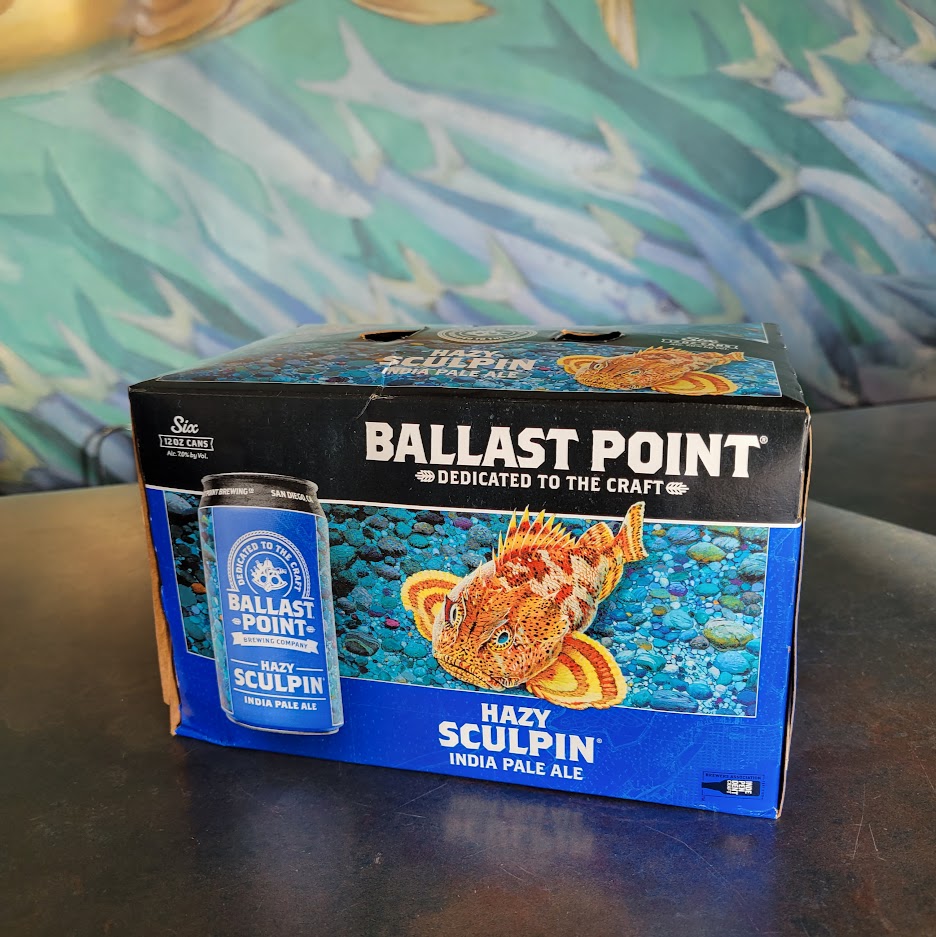 Hazy Sculpin IPA 6 pack Cans Ballast Point Brewing Co. Online Store